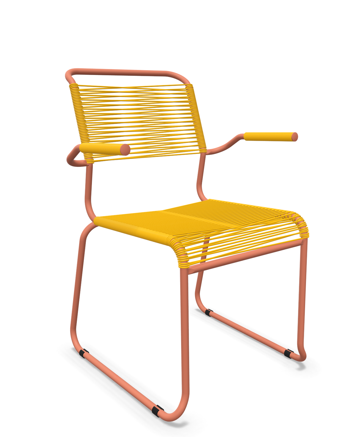 Schaffner Säntis Fauteuil repas Spaghetti pieds en luge