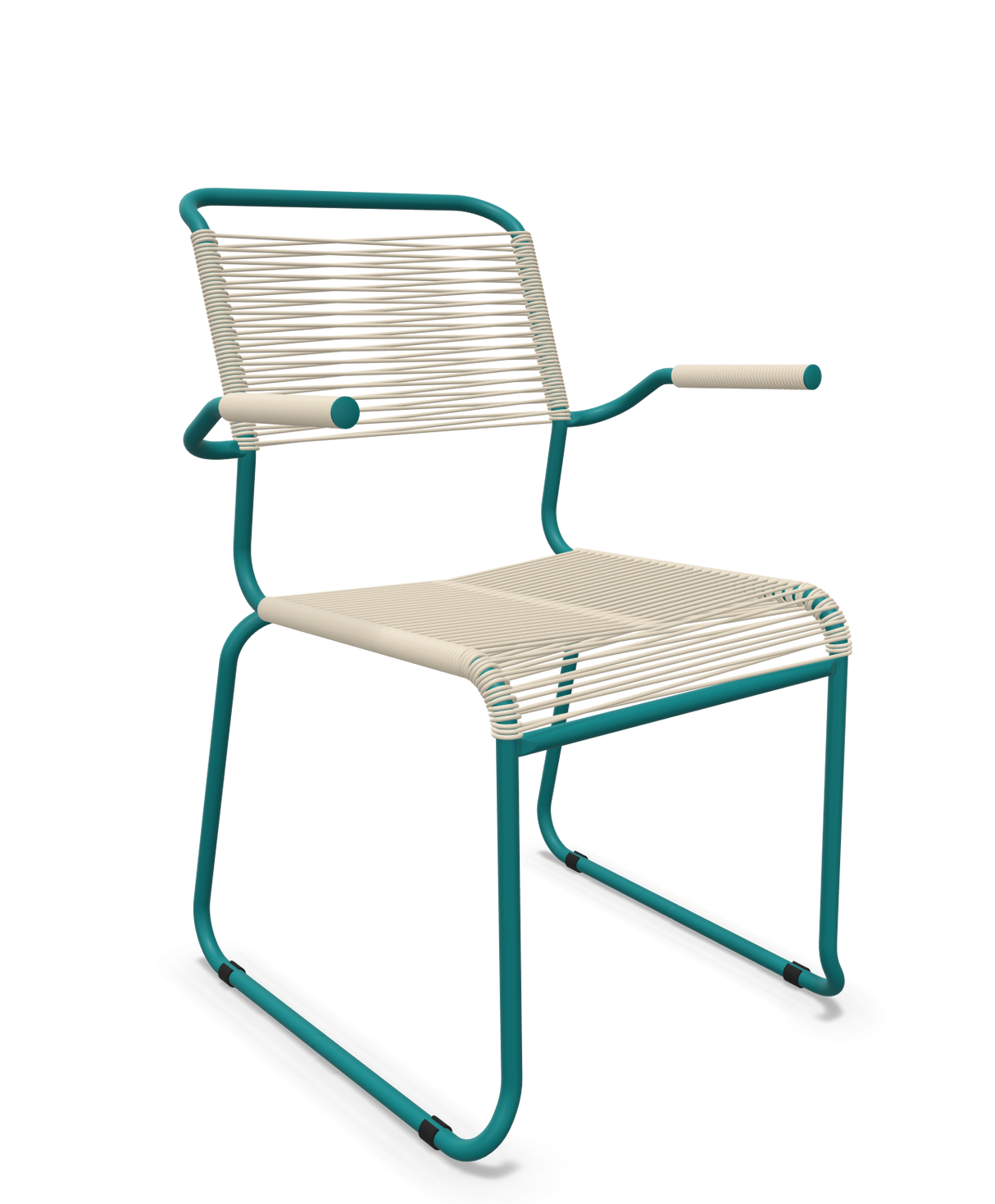 Schaffner Säntis Fauteuil repas Spaghetti pieds en luge