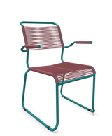Schaffner Säntis Fauteuil repas Spaghetti pieds en luge