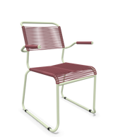 Schaffner Säntis Fauteuil repas Spaghetti pieds en luge