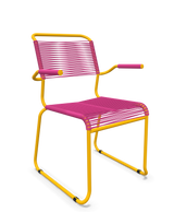 Schaffner Säntis Fauteuil repas Spaghetti pieds en luge