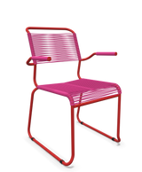 Schaffner Säntis Fauteuil repas Spaghetti pieds en luge