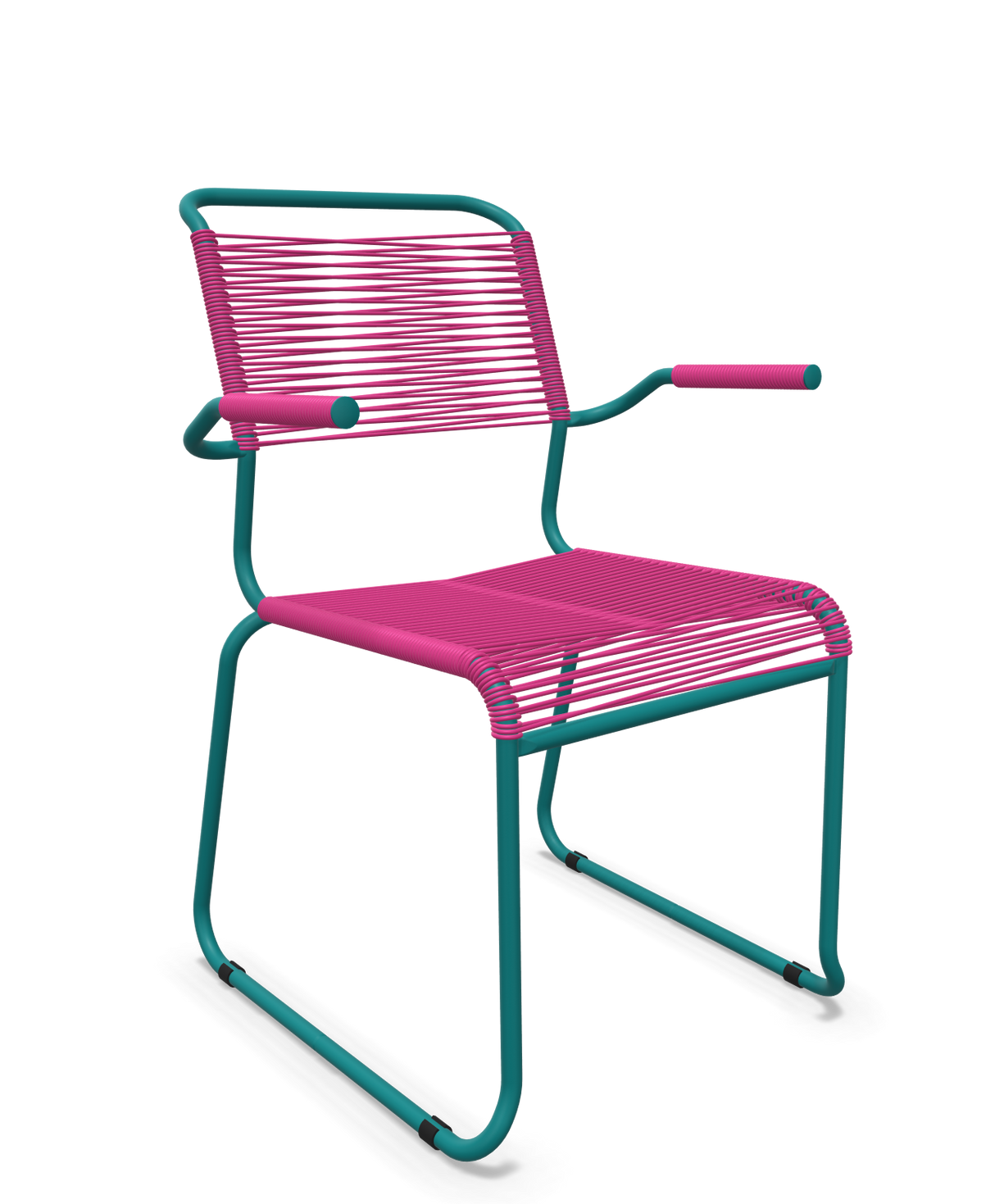 Schaffner Säntis Fauteuil repas Spaghetti pieds en luge