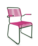 Schaffner Säntis Fauteuil repas Spaghetti pieds en luge