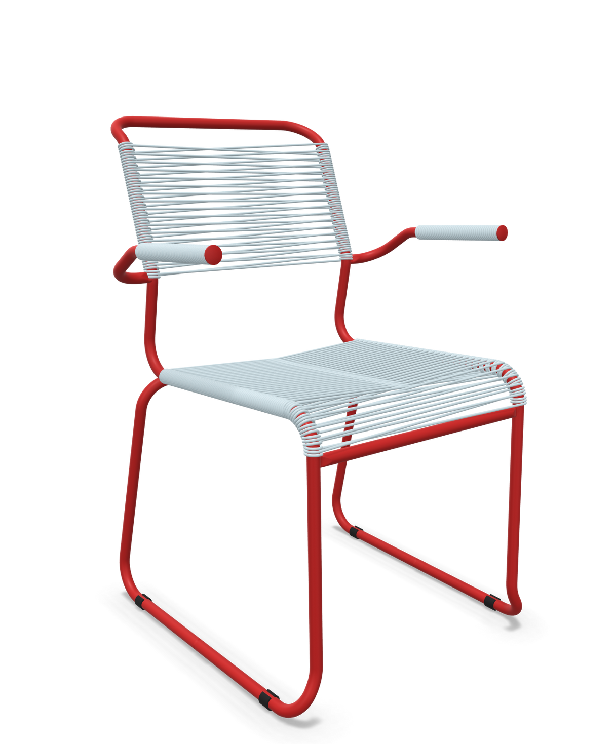 Schaffner Säntis Fauteuil repas Spaghetti pieds en luge