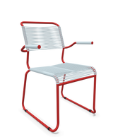Schaffner Säntis Fauteuil repas Spaghetti pieds en luge