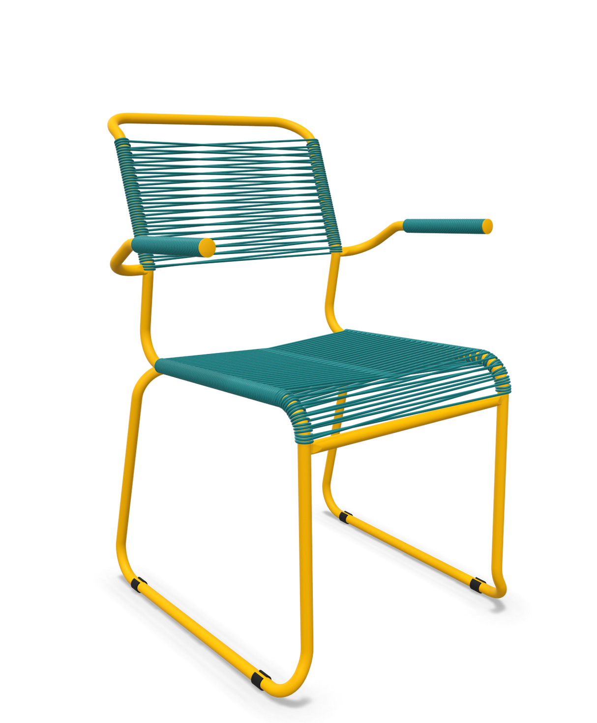 Schaffner Säntis Fauteuil repas Spaghetti pieds en luge