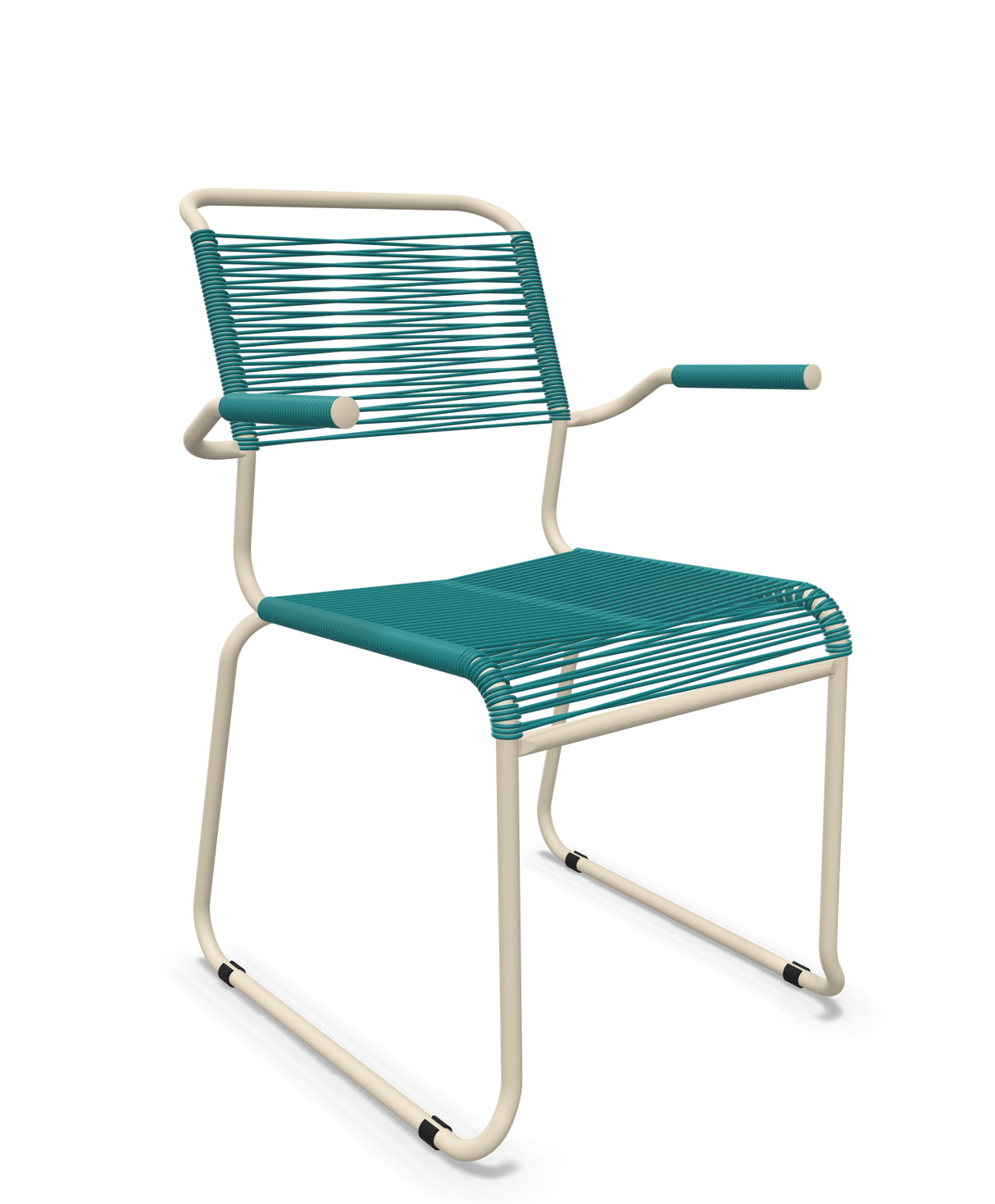 Schaffner Säntis Fauteuil repas Spaghetti pieds en luge
