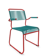 Schaffner Säntis Fauteuil repas Spaghetti pieds en luge