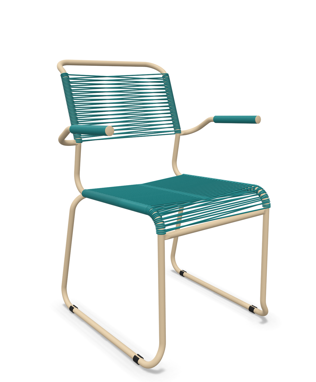 Schaffner Säntis Fauteuil repas Spaghetti pieds en luge