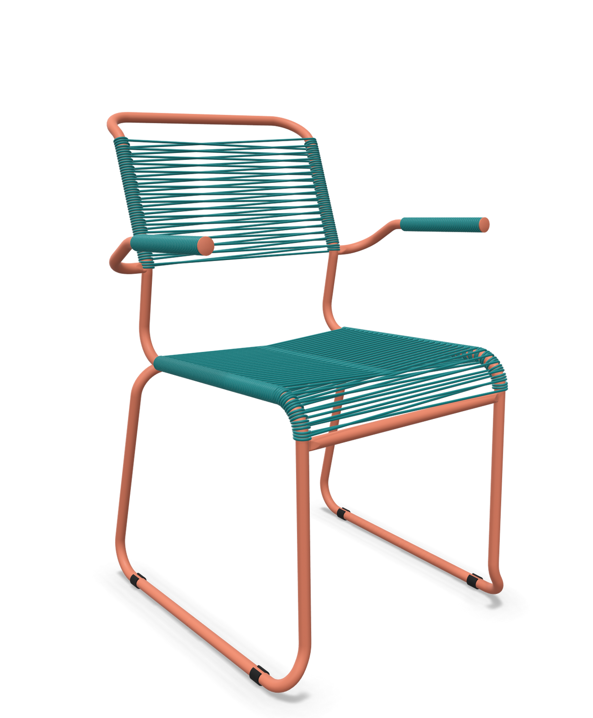 Schaffner Säntis Fauteuil repas Spaghetti pieds en luge
