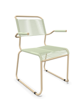 Schaffner Säntis Fauteuil repas Spaghetti pieds en luge
