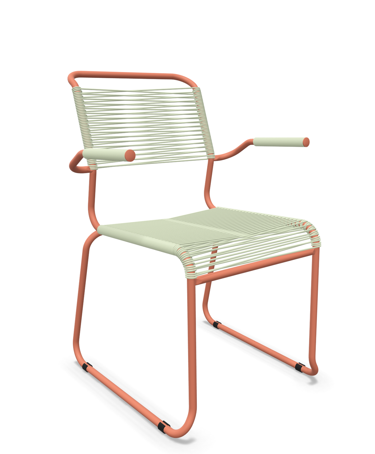 Schaffner Säntis Fauteuil repas Spaghetti pieds en luge