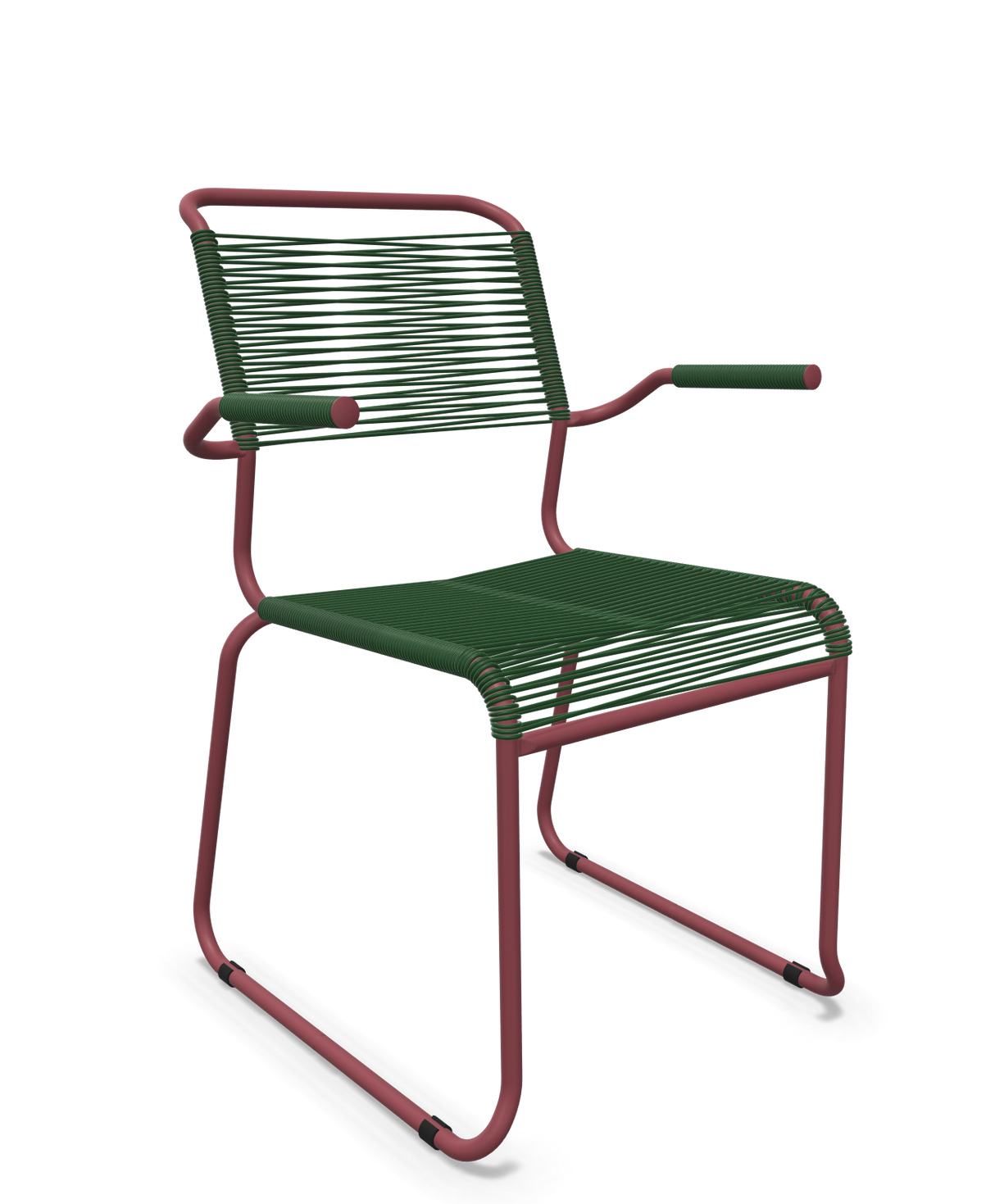 Schaffner Säntis Fauteuil repas Spaghetti pieds en luge