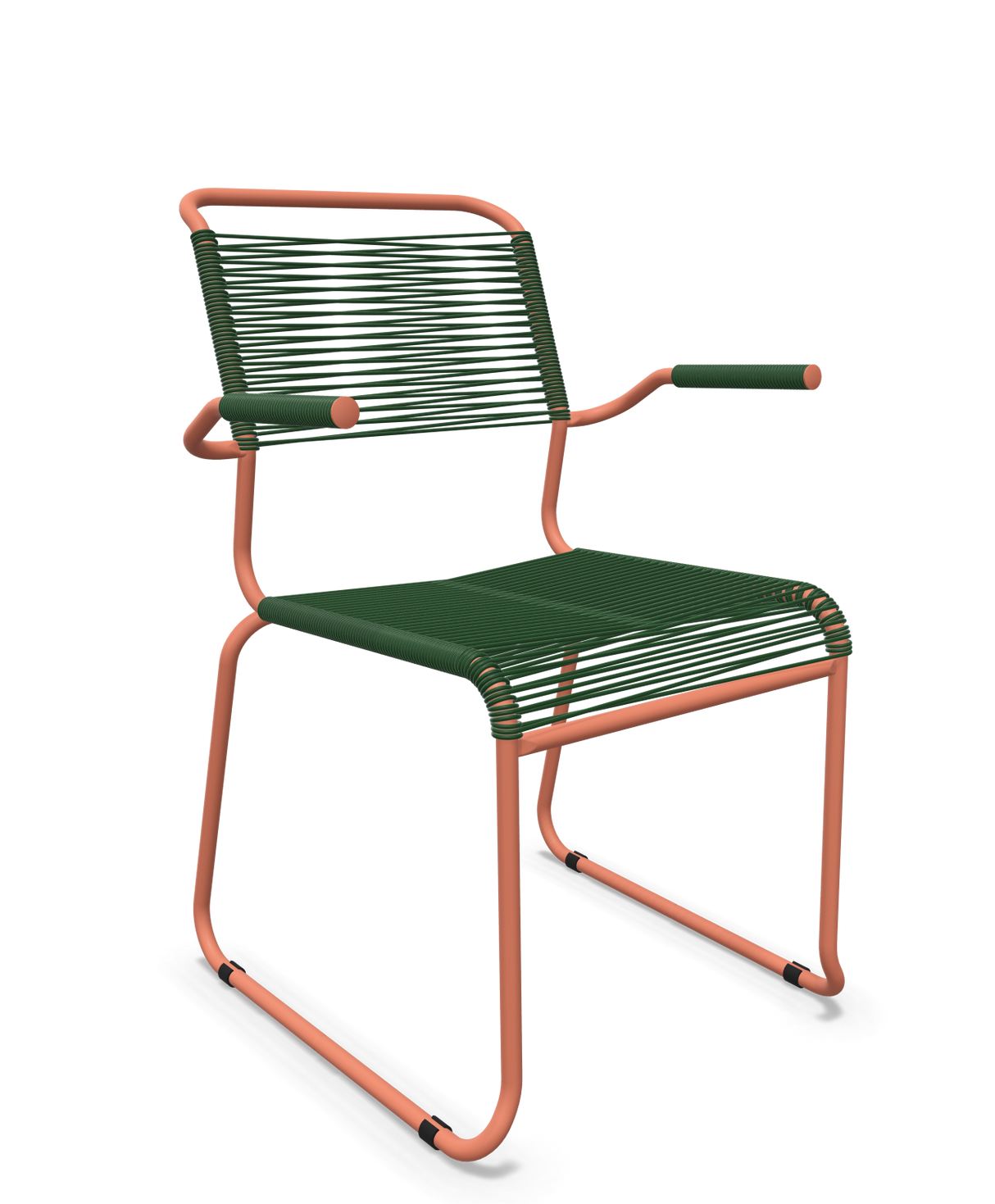 Schaffner Säntis Fauteuil repas Spaghetti pieds en luge