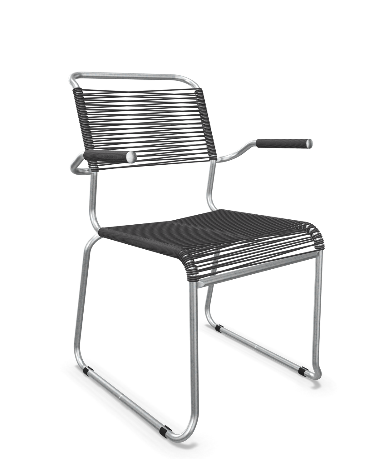 Schaffner Säntis Fauteuil repas Spaghetti pieds en luge