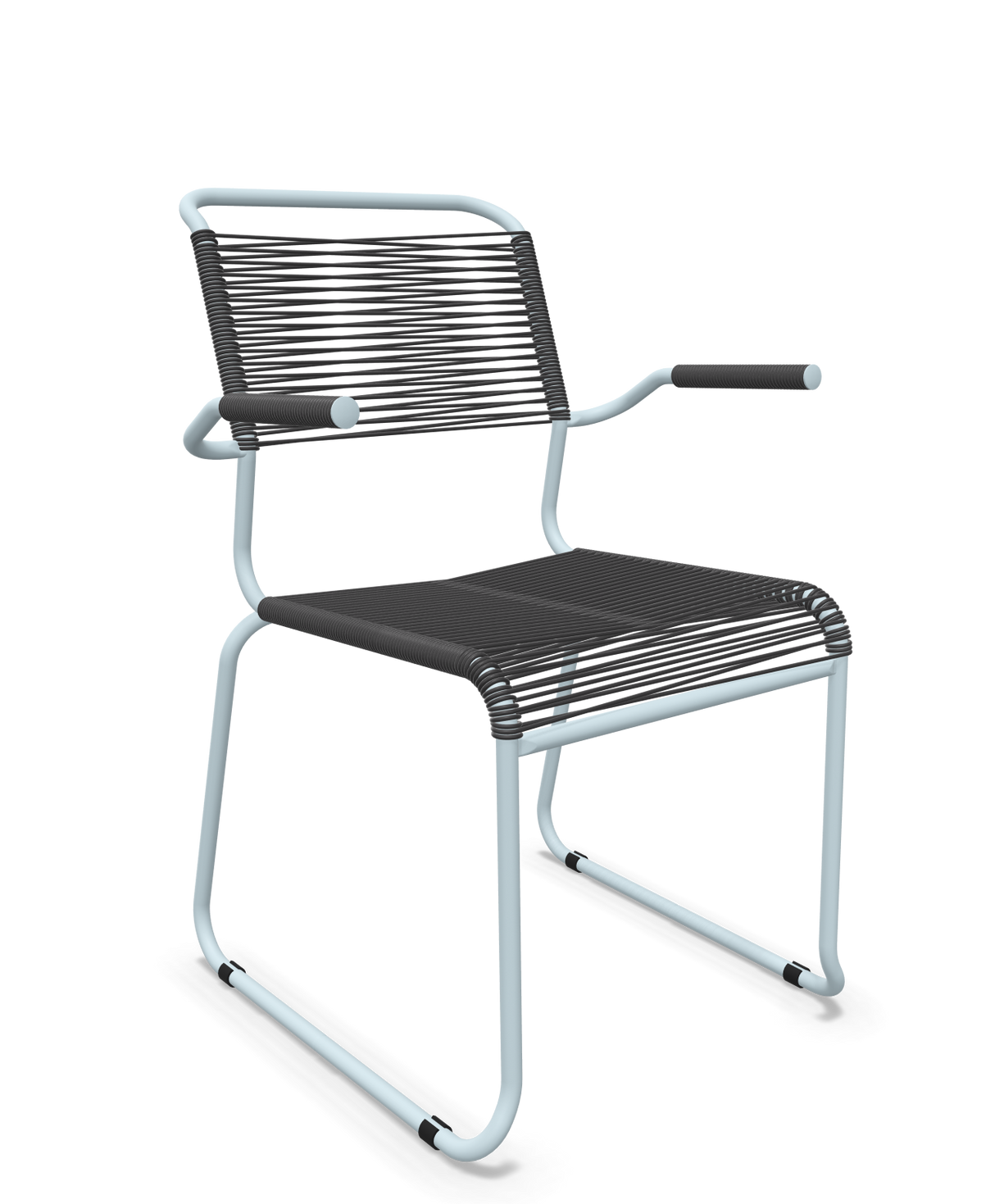 Schaffner Säntis Fauteuil repas Spaghetti pieds en luge