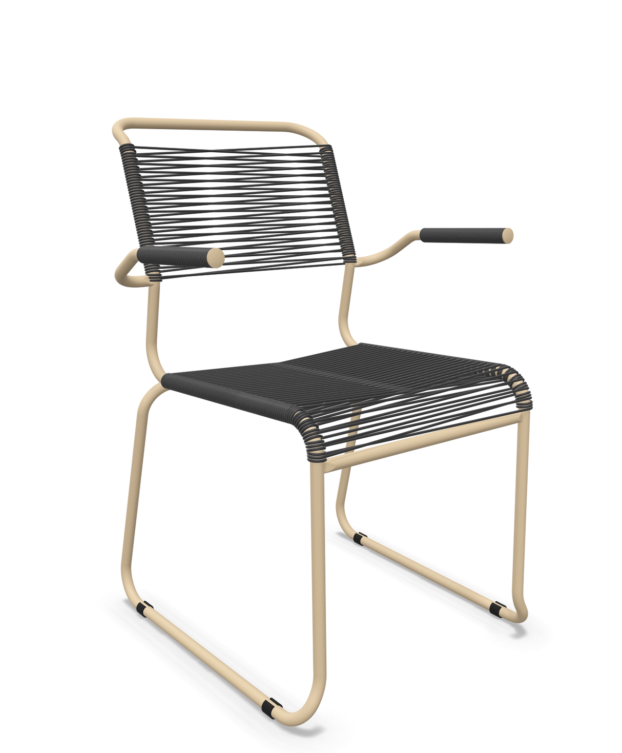 Schaffner Säntis Fauteuil repas Spaghetti pieds en luge