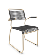 Schaffner Säntis Fauteuil repas Spaghetti pieds en luge