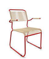 Schaffner Säntis Fauteuil repas Spaghetti pieds en luge