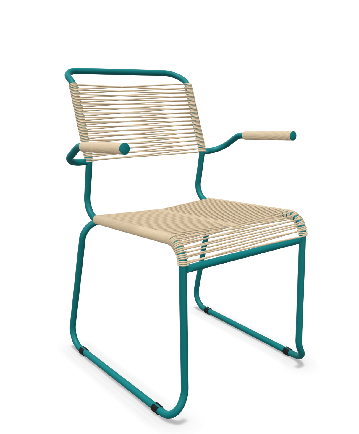Schaffner Säntis Fauteuil repas Spaghetti pieds en luge