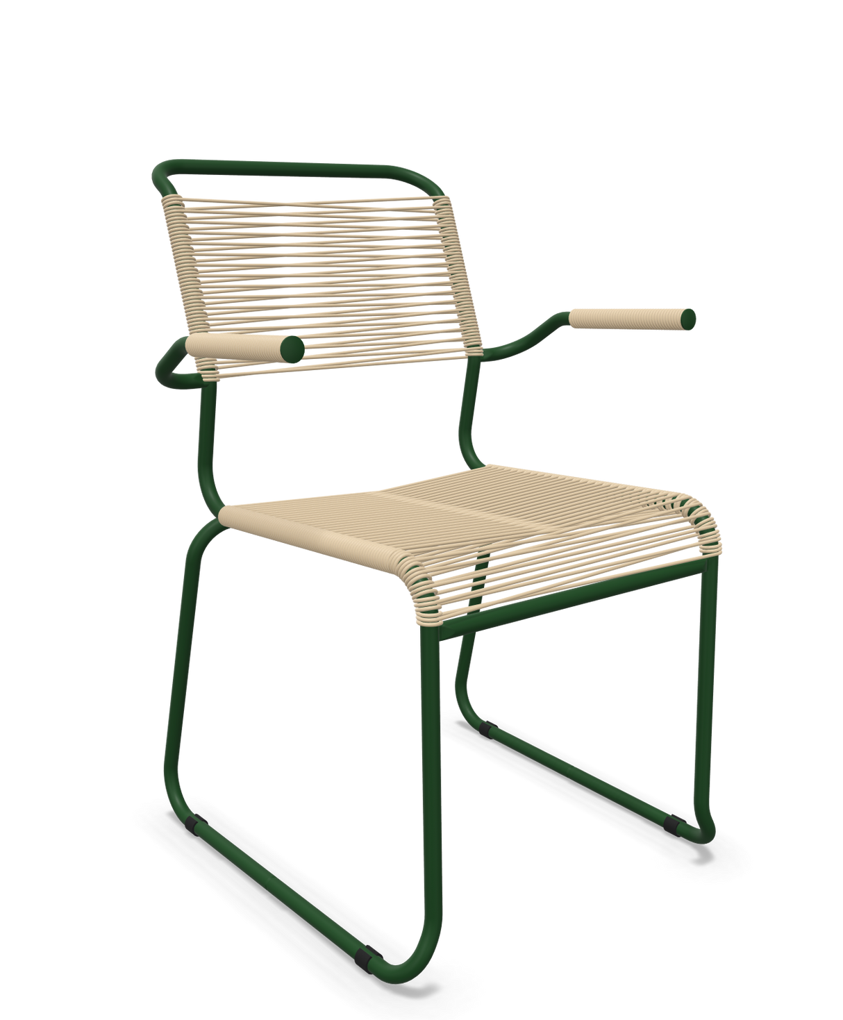Schaffner Säntis Fauteuil repas Spaghetti pieds en luge