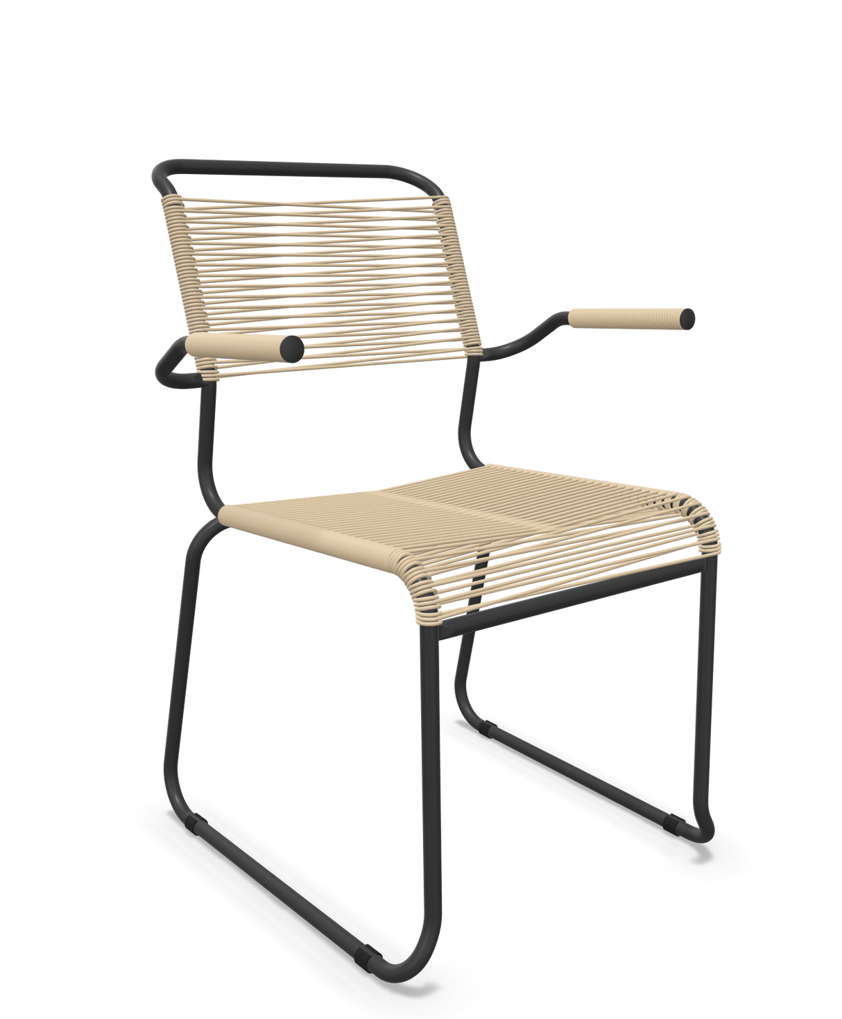 Schaffner Säntis Fauteuil repas Spaghetti pieds en luge
