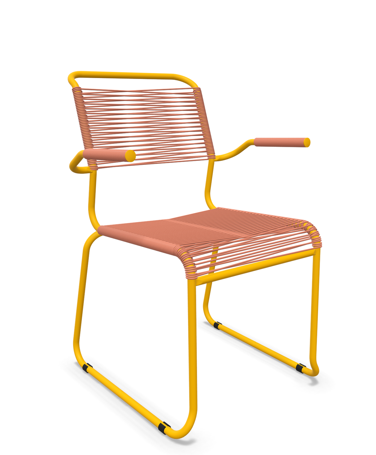 Schaffner Säntis Fauteuil repas Spaghetti pieds en luge