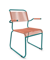 Schaffner Säntis Fauteuil repas Spaghetti pieds en luge