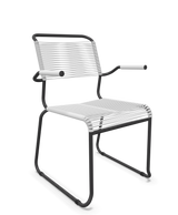 Schaffner Säntis Fauteuil repas Spaghetti pieds en luge