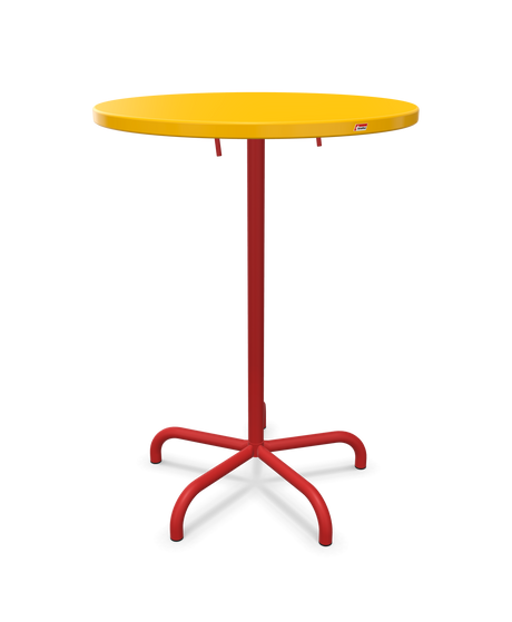 Schaffner Säntis Table haute rabattable ronde Ø80cm h:110cm