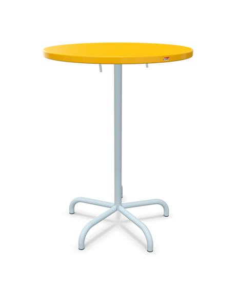 Schaffner Säntis Table haute rabattable ronde Ø80cm h:110cm