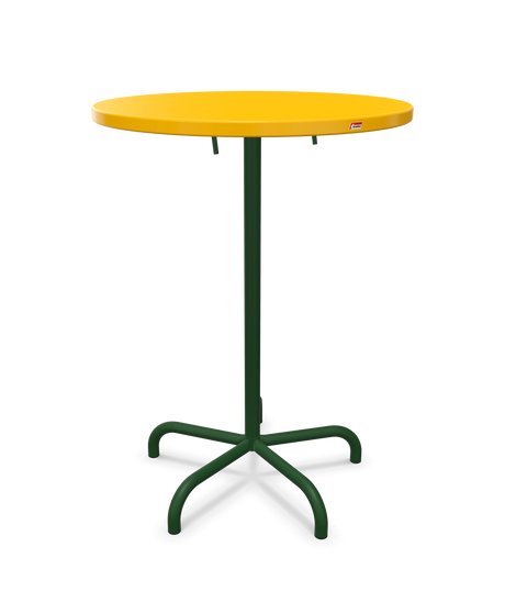 Schaffner Säntis Table haute rabattable ronde Ø80cm h:110cm