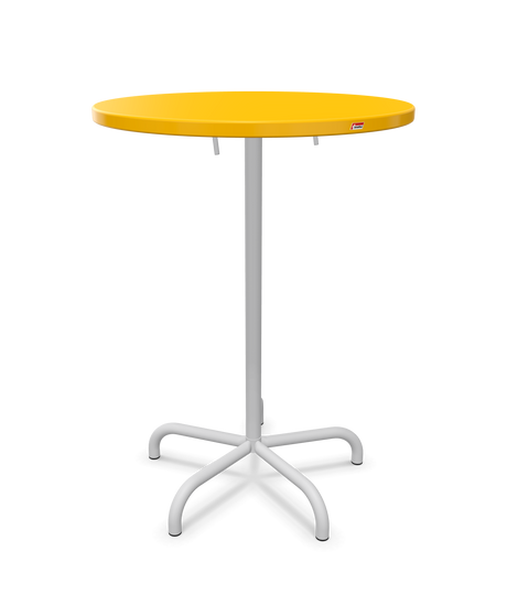 Schaffner Säntis Table haute rabattable ronde Ø80cm h:110cm