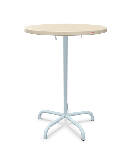 Schaffner Säntis Table haute rabattable ronde Ø80cm h:110cm