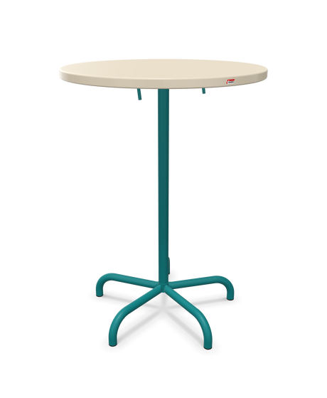 Schaffner Säntis Table haute rabattable ronde Ø80cm h:110cm