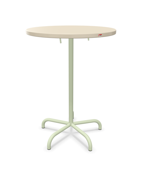 Schaffner Säntis Table haute rabattable ronde Ø80cm h:110cm