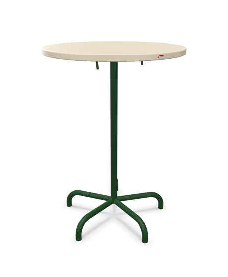 Schaffner Säntis Table haute rabattable ronde Ø80cm h:110cm