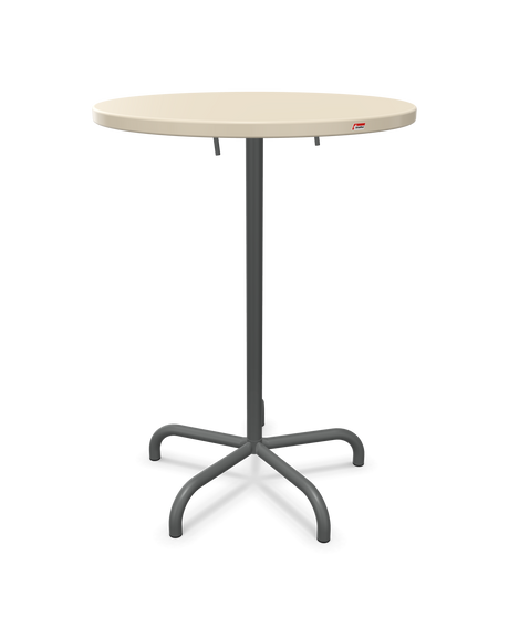 Schaffner Säntis Table haute rabattable ronde Ø80cm h:110cm