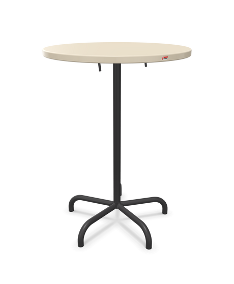 Schaffner Säntis Table haute rabattable ronde Ø80cm h:110cm