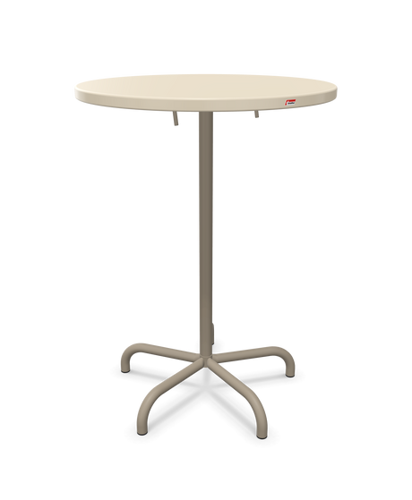 Schaffner Säntis Table haute rabattable ronde Ø80cm h:110cm
