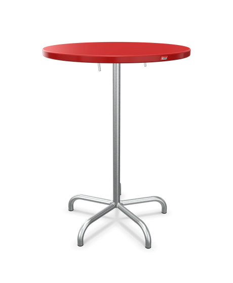 Schaffner Säntis Table haute rabattable ronde Ø80cm h:110cm