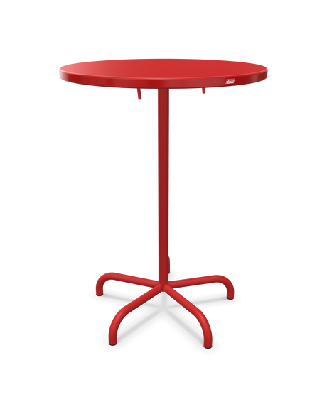 Schaffner Säntis Table haute rabattable ronde Ø80cm h:110cm