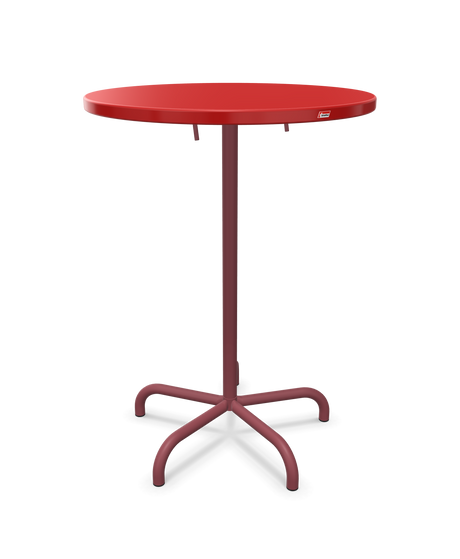 Schaffner Säntis Table haute rabattable ronde Ø80cm h:110cm