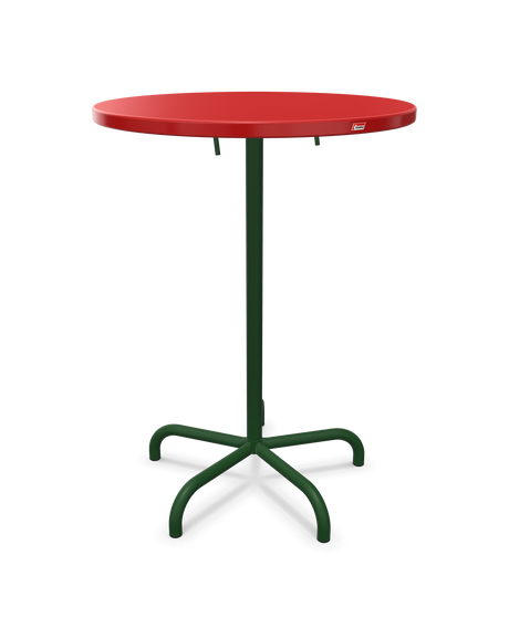 Schaffner Säntis Table haute rabattable ronde Ø80cm h:110cm