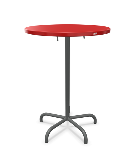 Schaffner Säntis Table haute rabattable ronde Ø80cm h:110cm