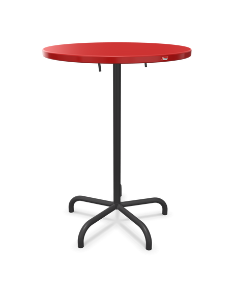 Schaffner Säntis Table haute rabattable ronde Ø80cm h:110cm