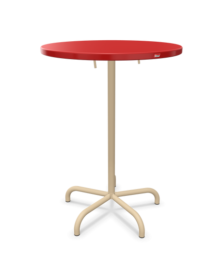 Schaffner Säntis Table haute rabattable ronde Ø80cm h:110cm