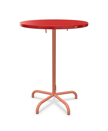 Schaffner Säntis Table haute rabattable ronde Ø80cm h:110cm