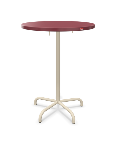 Schaffner Säntis Table haute rabattable ronde Ø80cm h:110cm